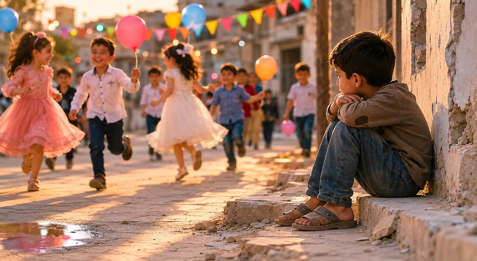 حين لا تكتمل فرحة العيد عند بعض الأطفال في سوريا
