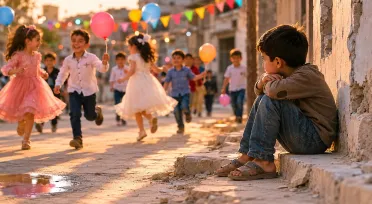 حين لا تكتمل فرحة العيد عند بعض الأطفال في سوريا