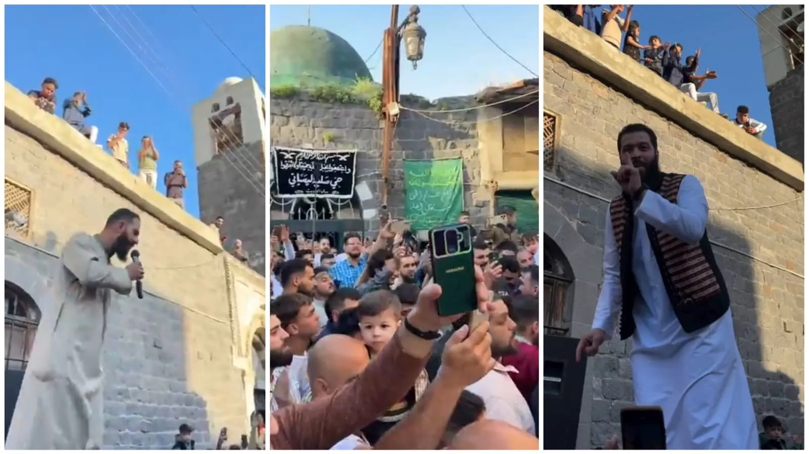 وسط حضور شعبي.. العراضة الحمصية تعيد أجواء العيد إلى حمص القديمة