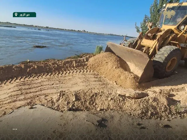 Deir ez-Zor Euphrates flood estimates