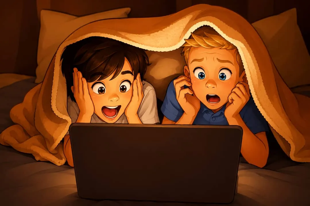 مشاهدة بلا وعي… أفلام الرعب وتأثيرها الخفي على نفسية الطفل