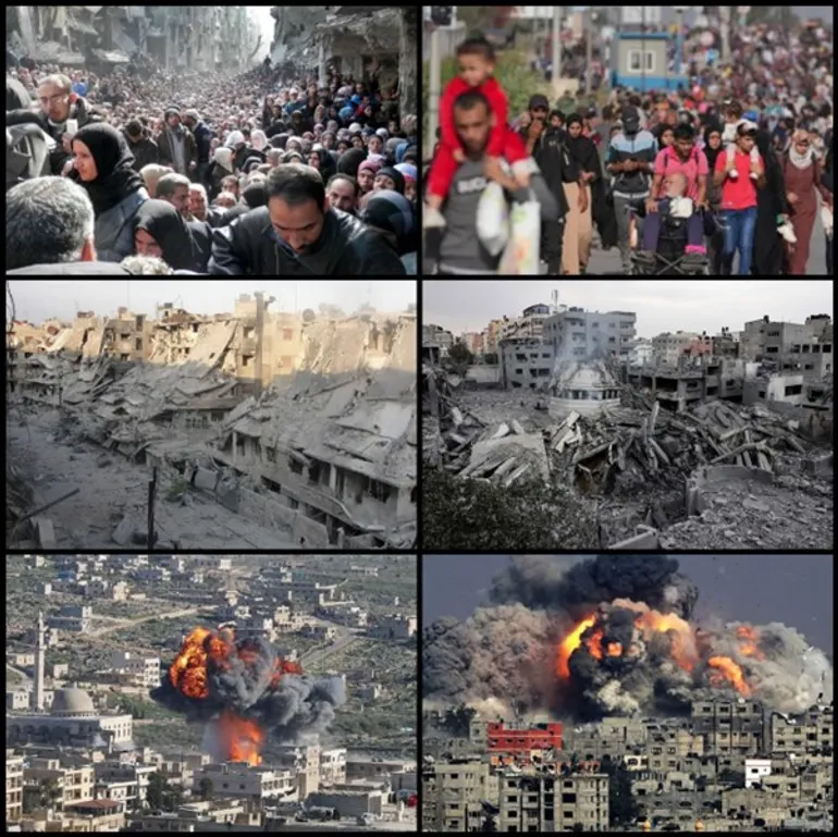 قصف وتدمير وتشريد مشاهد من فلسطين وسوريا