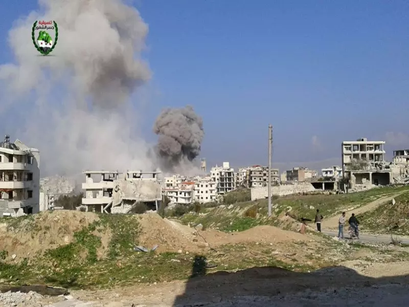 شهيدان أم وجنينها وأكثر من عشرة جرحى بقصف روسي على مدينة جسر الشغور بإدلب
