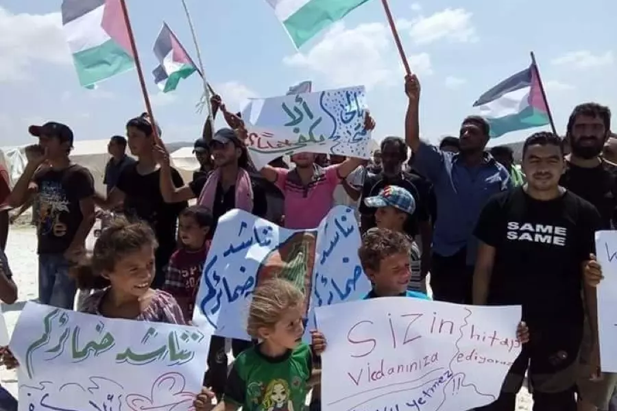 مهجرون فلسطينيون شمال سوريا يناشدون لتأمين سبل العيش الكريم لهم