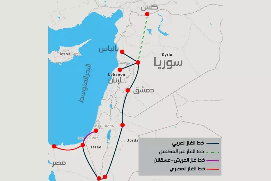 قناة إسرائيلية :: الغاز المصري إلى لبنان عبر سوريا مصدره "إسرائيلي"