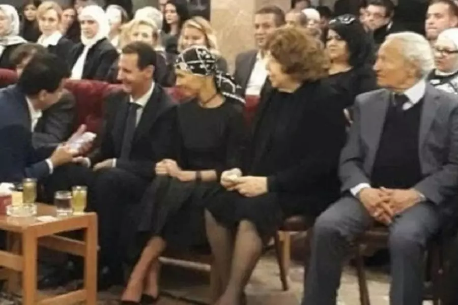 "فاروق الشرع" في ظهوره الثالث معزياً العطار .. وابن بثينة شعبان يهاجمه عبر "تويتر"