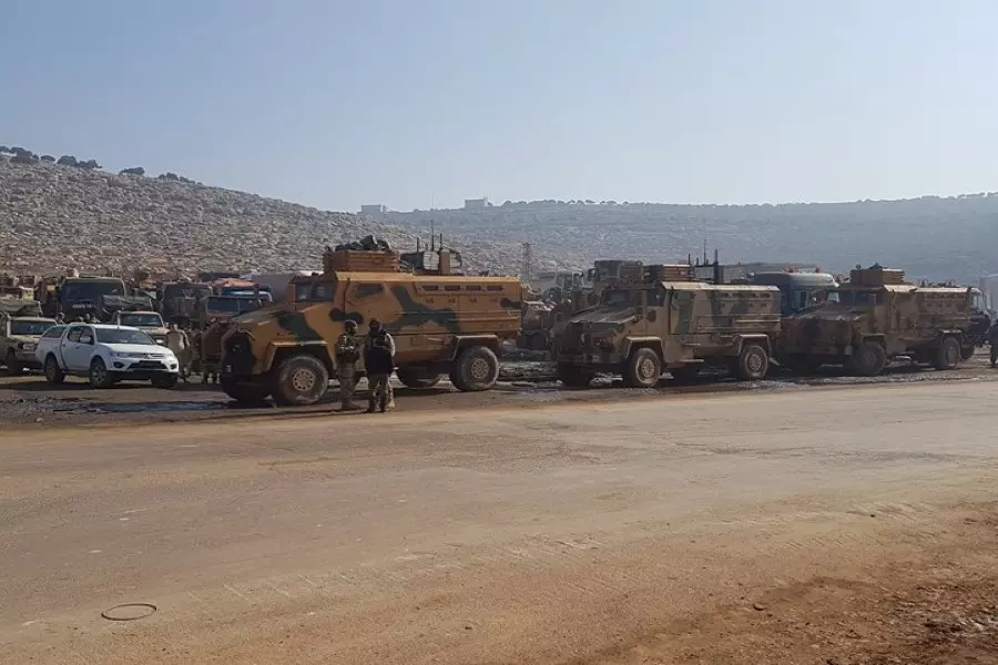 مصدر لـ شام: الرتل التركي توقف في كفركرمين وجهته منطقة العيس جنوب حلب لتثبيت رابع نقطة تمركز ضمن "خفض التصعيد"