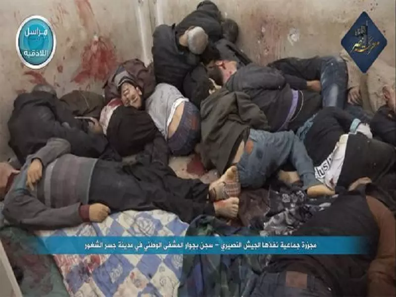 الأمن العسكري يرتكب مجزرة مروعة بحق المعتقلين في أقبيته بمدينة جسرالشغور