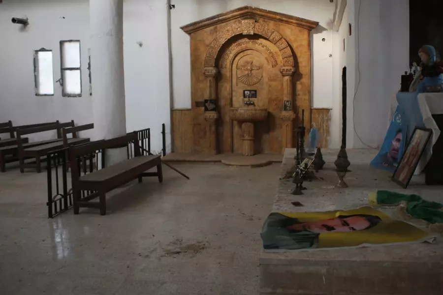 الميليشيات الانفصالية تستخدم كنيسة أرمنية مقراً عسكرياً لقواتها في تل أبيض
