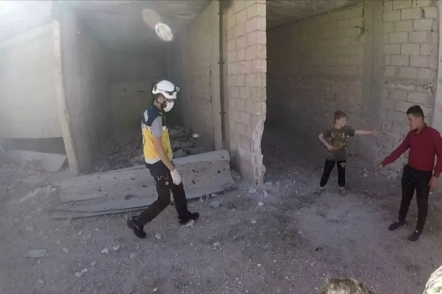 شهداء أطفال بقصف مدفعي للنظام على معارة النعسان بإدلب