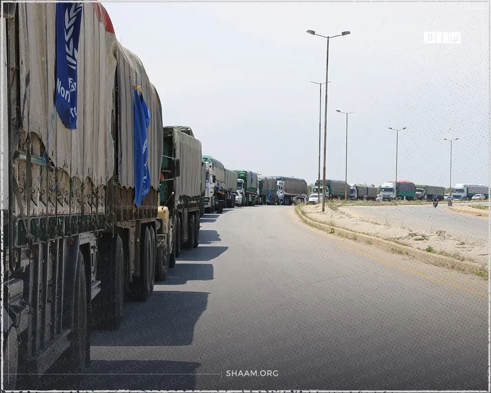 دخول خامس قافلة مساعدات أممية عبر "خطوط التماس" مع النظام إلى إدلب 